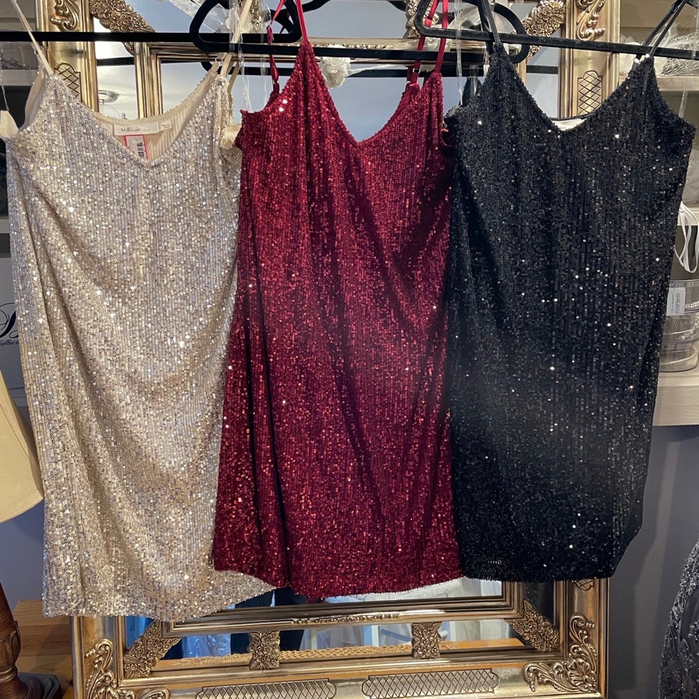 Sequined Mini Dress/ Top